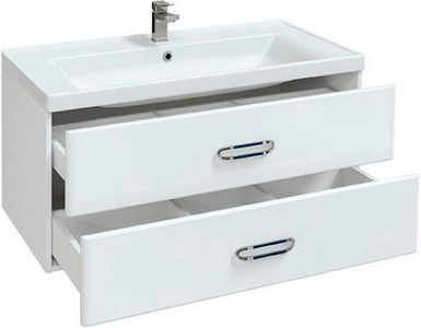 Тумба подвесная "FUJI -100", цвет белый, без раковины "DEEP-100" Mirsant Fuji УТ000043899