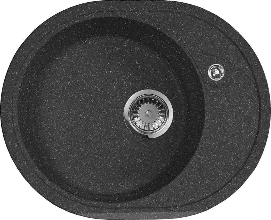 Мойка кухонная AquaGranitEx M-18l черная| 46x57x18