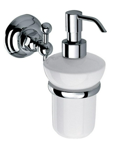 Дозатор настенный (цв.матовый хром/керамика),  ZZ Nicolazzi Classica 1489 CB
