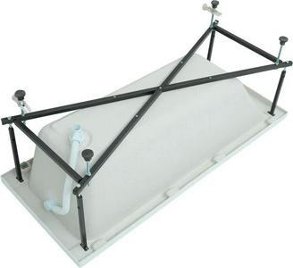 Ванна  170х75 , каркас в комплекте, без панели и сифона ZZ Aquanet Bright 00233141