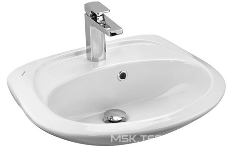 Раковина Santek  50x35,5 см, 1WH110451, отверстие под см-ль, цв. белый, ZZ Santek Бриз 1WH110451 (1.WH11.0.451)