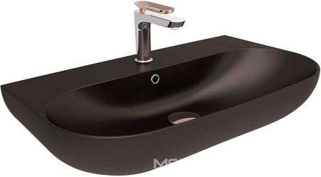Раковина Bien Vokha MDLS07001FD1B7000 70 см, черная матовая| 70x15x42