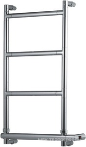 Полотенцесушитель Art.582/4/570 Satin Chrome 715 х570 мм (эл.+Bох подкл справа), Margaroli  ZZ Margaroli Sereno 582-500x726-475/4M+Box Satin Chrome подкл справа
