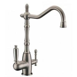 Смеситель Zorg Sanitary ZR 312 YF-33-nikel для кухонной мойки| 17x35x26