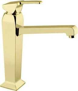 Смеситель на раковину, Высокий, с д/к, (цв.золото),  ZZ Cezares Legend LEGEND-LSM2-A-03/24