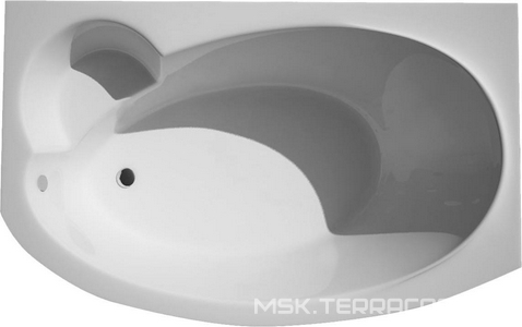 Ванна  (левая) "Стандарт", без г/м, 170х105хh66/49см, на раме, слив/перелив в комплекте,  БЕЗ ПАНЕЛИ ZZ Thermolux Infinity Mini ВАННА 170х105 INFINITY MINI (ЛЕВАЯ) / БЕЗ ПАНЕЛИ