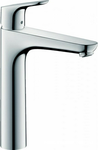 Смеситель для раковины, Высокий, излив 159мм, с д/к, (цв.хром),  Hansgrohe Focus 31608000