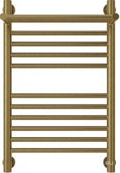 Полотенцесушитель "Богема+" 600*400 мм + 1 прямая полка,  подключ. 3/4, комплектующие в комплекте, цв. состаренная бронза ZZ
