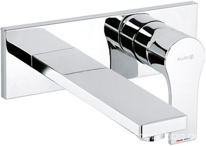 Смеситель для раковины, настенный, однорычажный, без внутренней части арт.38242, хром Kludi Zenta SL 482470565