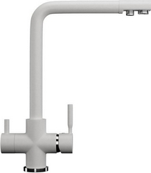 Смеситель Ulgran U-016 341 молочный, для кухонной мойки| 14x33x20