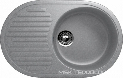 Мойка кухонная Ulgran U-107-342 графитовая| 45x72x18