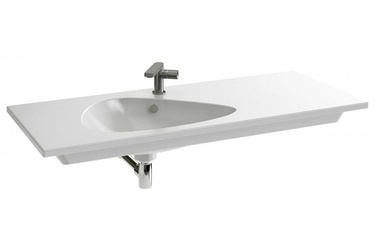 Раковина Jacob Delafon Nouvelle Vague EXAP112 120 см, белая| 121x17x51