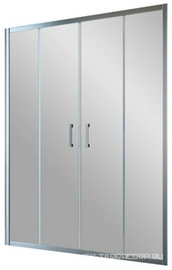 Дверь в нишу , 200x190 см, двухстворчатая раздвижная, профиль хром глянец, стекло сатин ZZ Vegas Glass Z2P Z2P  200 08 10