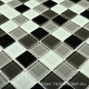 Мозаика Carbon mix  (25x25x4) 30x30 Bonaparte Мозаика стеклянная n156276