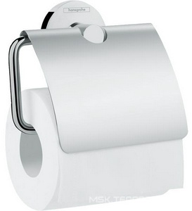 Держатель для туалетной бумаги, с крышкой, (цв.хром),  Hansgrohe Logis Universal 41723000