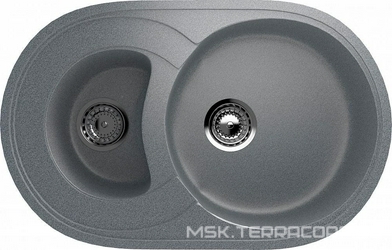 Мойка кухонная Ulgran U-504-309 темно-серая 46x74x17 Ulgran u-504 s378468