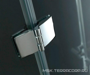 Душевой уголок 900х900хh1950мм, квадрат, "Правый"/ "Левый" распаш. дверь, с неподв.стенкой (стекло прозр. 6мм, фурн/хром),  ZZ Cezares Verona VERONA-A-1-90-C-Cr