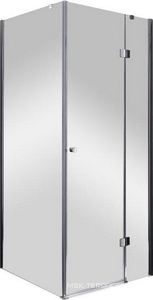 Душевой уголок 900х900хh1950мм, квадрат, "Правый"/ "Левый" распаш. дверь, с неподв.стенкой (стекло прозр. 6мм, фурн/хром),  ZZ Cezares Verona VERONA-A-1-90-C-Cr