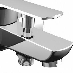 Смеситель для ванны для ванны с коротким изливом, БЕЗ акссесуаров, цв. хром, ZZ Azario Atri AZ-15960501