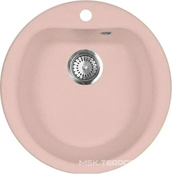 Мойка кухонная AquaGranitEx M-07 светло-розовая| 49x49x20