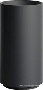 Раковина 450х450хh850/950мм, напольн,кругл,без отв.д/смес.и перел., литой камень S-Stone, матов.цв.RAL9011, донный клап.Up&Down в компл., 01 ZZ Salini Armonia 130111SMRF / RAL9011 Graphite black (Черный матовый)