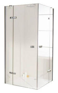 Распашн. дверь д/угл.входа с неп.сегм. 900х900хh1950мм, (стекло Frozen Gracel 6мм , вход 540мм, проф цв. бронза), HUPPE Enjoy victor 4-уг ZZ Huppe Huppe Enjoy EV0101031344