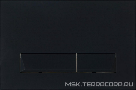 Кнопка двойного смыва, для инсталляции д/унитаза, (цв.черный матовый Tocco Morbido), BelBagno MARMI ZZ BelBagno Универсал BB012-MR-NERO.M