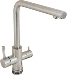 Смеситель для кухни, с подключением к фильтру с питьевой водой, (цв.никель PVD),  ZZ Paini Norda NRPW6433VEB90