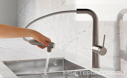 Смеситель для кухни с подключением к фильтру с питьевой водой, цв.сатин ZZ Iddis pure PURBNPFi05