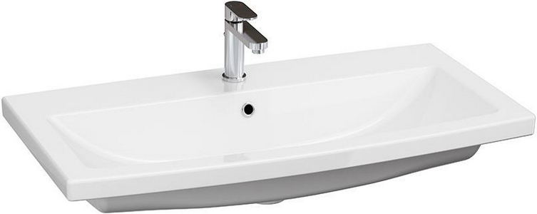 Раковина Cersanit Como 80x45x16.5 см, для мебели Velvex  80, цв. белая ZZ Velvex Klaufs S-UM-COM80/1