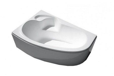 Ванна  (левая), с аэромассажем 10 джетов (металл, цв.хром), 170х110х58,5см, на раме, слив/перелив и панель в компл., ZZ Thermolux Talia Ванна Talia 170 левая + аэромассаж