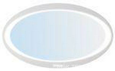 Зеркало овальное 955х50хh625мм, с подсветкой (4 цвета) и пультом ДУ, (цв. белый),  ZZ Clarberg Dune Dun.02.10/W