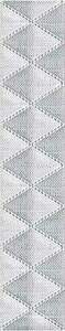 Декор Azori Illusio Бордюр  Grey ''Geometry'' 31.5x6.2 584311003