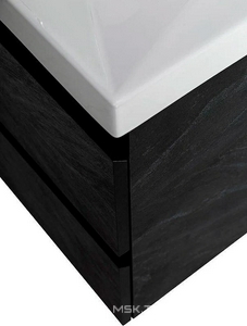 База под раковину подвесная с двумя выкатными ящиками,100x50x50см, без раковины, (цв.Antracite),  ZZ Cezares Molveno MOLVENO-100-2C-SO-ANTR