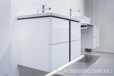 Тумба под умывальник SD  800 белый/графит Ravak BALANCE X000001369