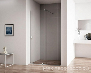 Дверь в нишу 1200хh1950мм, сдвижная с неподв. сегм., вход 480мм справа/слева, (стекло прозрачное 8мм, фурнит. цв.хром),  ZZ Cezares Stream STREAM-BF-1-120-C-Cr