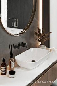 Раковина  накладная 60х36 см, без отверстия для смесителя, цв.белый Sanita Luxe Infinity WB.CT/Infinity/60-N/WHT.G/S1 (INFSLWB01)