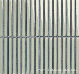 Мозаика Mosaic 1.5х14.5 Y15FW29 Салатный глянцевый 29.4х31.3 Porcelain Mosaic Strip Y15FW29