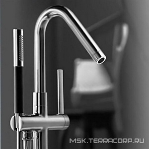 Смеситель для ванны/душа напольный , БЕЗ установочного комплекта, с аксессуарами, хром ZZ Jacob Delafon Stillness E97344-CP