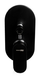 Смеситель встраиваемый для душа, с внутренней частью, цв.черный ZZ Wasserkraft elbe 7451