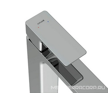 Смеситель для раковины, высокий, донный клапан click clack в комплекте, цв.хром Cersanit geo 63043