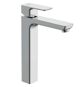 Смеситель для раковины, высокий, донный клапан click clack в комплекте, цв.хром Cersanit geo 63043