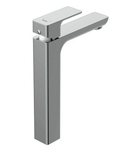 Смеситель для раковины, высокий, донный клапан click clack в комплекте, цв.хром Cersanit geo 63043