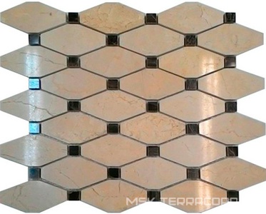 Мозаика Спектр-М Натуральный камень Мозаика из камня на сетке М20-213Р ZZ |29.5x34