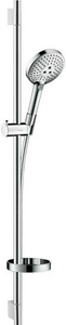 Душевой набор  S 120 3iet 90 см (штанга+шланг+лейка+мыльница), хром ZZ Hansgrohe Raindance Select 26631000