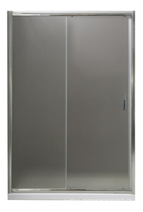 Дверь для душа, в нишу 1150хh1850мм, раздвижная, 1 дверь, 1 неподв.секция, правая/левая, (стекло рифленое Punto 5мм, фурн.цв.хром), Uno ZZ BelBagno UNO UNO-BF-1-115-P-Cr