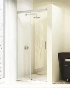 Дверь раздвижная односекционная с неподв. сегм.,1500xh2000мм крепление лев (стек проз, 6мм,вход 630-670мм,проф. глян/хр),Huppe Design Elegance 4уг.ZZ Huppe Huppe  Design Elegan 8Е0117 092 321