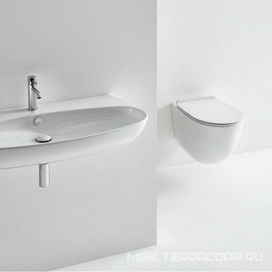 Унитаз подвесной безободковый Rimless, 56х36,5cм, без сиденья, БЕЗ крепежа, (цв.белый),  ZZ Simas Vignoni VI 18