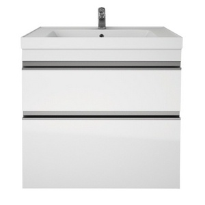 Тумба GRACE PLUS, 70 см, подвесная/напольная, 2 ящика, с опорами, белый глянец, ZZ Dreja Grace 99.0905