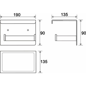 Держатель для туалетной бумаги, открытый, крепеж в комплекте, золото ZZ Boheme Venturo 10311-G